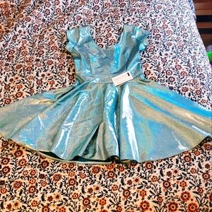 Coquetry Teal Dress Small